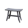 thumbnail image 3 of CoastalVogue® Satori® 24" Teak Wood Shower Bench in Antique Gray Finish, 3 of 7