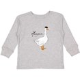 thumbnail image 3 of Inktastic French Goose says Honque Boys or Girls Long Sleeve Toddler T-Shirt, 3 of 5