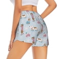 thumbnail image 3 of Goofa Cute Snowflake Dachshund Printed Women 2 in 1 Running Shorts,Quick Dry Athletic Workout Shorts,High Waisted Athletic Shorts with Liner Pockets-Medium, 3 of 9