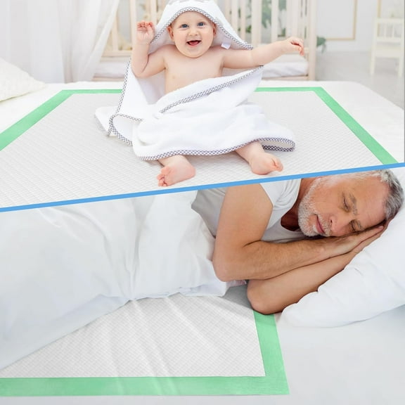50 Count Hospital Grade Disposable Underpads, 36" x 36" Max Absorbency  for Adults, Kids & Pets