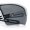 Silver - Black, variant on Polarized Mens Retro Sport Shield Wrap Around Plastic Rectangular Sunglasses Silver - Black
