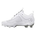 thumbnail image 5 of Under Armour Youth Glyde Rubber Molded Softball Cleats White | White Size 1, 5 of 5