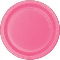 96 Count Bulk Pack Candy Pink Value Friendly Dessert Plates