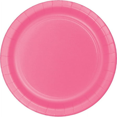 96 Count Bulk Pack Candy Pink Value Friendly Dessert Plates