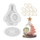 thumbnail image 2 of Bewildely Molde de resina de Gel de sílice para decoración de árbol de Navidad, fácil de desmoldar, regalo de resina de fundición Kits de decoración para fiestas Blanco Cadena de cuentas doradas, 2 of 6