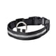 thumbnail image 1 of Methold Collar LED de nailon para perros y mascotas, carga USB, antipérdida/para evitar accidentes de coche, Collar de seguridad nocturna para perros, Suministros para perros Blanco XS Methold JJ12695-06, 1 of 4