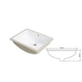 thumbnail image 3 of Undermount/Countertop Bathroom Sink, White Sink Undermount/Countertop Bathroom Sink, Porcelain Ceramic Lavatory Bathroom Vanity Sink with Overflow, 3 of 8