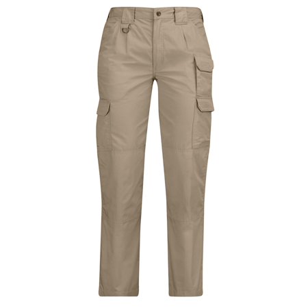 Khaki Polyester & Cotton Lightweight Ripstop Wo Tactical Pants (8) NEW
