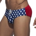 thumbnail image 4 of Wo-Fusoul Swimming Trunks for Men Low Waist Drawstring High Vent Quick Dry Underpants Black, 4 of 4