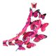 thumbnail image 2 of Advancent 12 unids/set 3D mariposa pared pegatina sala de estar dormitorio adhesivo 3D papel de pared PVC calcomanía decoración del hogar Decoración del hogar Rosa roja Advancent HA002018-02, 2 of 6