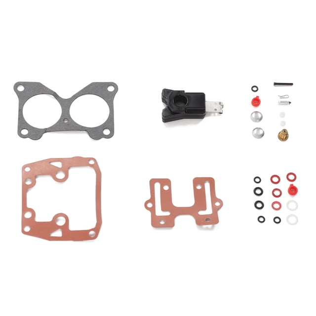 Kit de reparación de carburador de 26 piezas 439076 Juego de reconstrucción de carburador de repuesto para Johnson Evinrude 65-235 HP