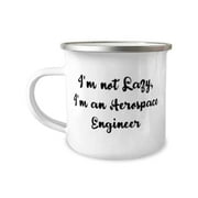 Epic Aerospace engineer Gifts, I'm not Lazy, I'm an Aerospace Engineer, Funny 12oz Camper Mug For Coworkers From Coworkers, Best friends, Gift ideas for best friend, Gifts for girlfriends, Presents