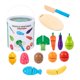 thumbnail image 1 of 13 piezas de corte de corte Play Featend Food Kitchen Accesorio Finición de juego Educativo Juguete para niños Niños Niños Edad 1-3 Regalo de, 1 of 9