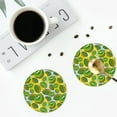 thumbnail image 5 of Balery 6 Pcs Watercolor Kiwi Fruits Summerleather Coasters Set, Drink Table Cup Coasters For Living Room Kitchen Coffee Decor, 5 of 9