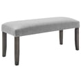 thumbnail image 1 of Bowery Hill Modern / Contemporary Gray Fabric Backless Bench, 1 of 4