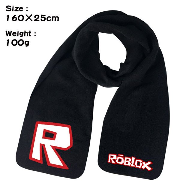 Roblox bufanda circundante para niños, bufanda de animación de terciopelo de cristal, bufanda cálida de otoño e invierno, juguetes para niños, regalos