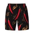 thumbnail image 4 of Lsque Mens Swim Trunks Hot Chili Pattern - Bathing Suit Compression Liner - Beach Swim Shorts Swimwear - (S-3XL) - Stretch Quick Dry -Medium, 4 of 9