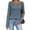 Blue, variant on Womens Blouse Long Sleeve Crew Neck Solid Color Casual Loose Fit Waffle Knit Top Womens Going Out Basic Casual Tops S-2XL