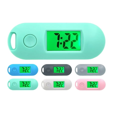 

Citystores Pocket Watch Multifunctional Mute Student Hanging Mini Electronic Clock Pendant with Backlight for Outdoor
