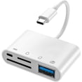 thumbnail image 1 of Innotech Lector de Tarjetas SD USB C 4 en 1 Con Puerto de Carga Adaptador USB 3.0 OTG, 1 of 10