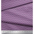 thumbnail image 2 of Soimoi Modal Satin Fabric Leaves Small Printed Fabric 1 Yard 42 Inch Wide, 2 of 3