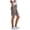 Gray, variant on Fnooota Women's Denim Shorts, Elastic Waist Drawstring Knee Length Stretch Summer Jean Shorts with Pockets Blue Size S-3XL