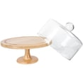 thumbnail image 6 of Sparsain 1 Set Simple Wooden Wedding Cake Stand with Glass Cover, 6 of 6