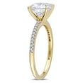 thumbnail image 4 of Everly Women's Created Moissanite and Diamond 14K Yellow Gold Engagement Ring, 4 of 7