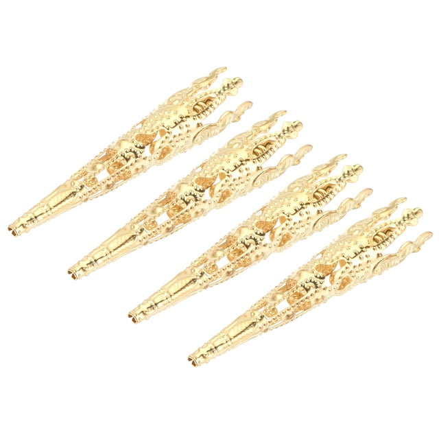 Ramillete Decorativo Soporte, Aleación Solapa Pasador Broche Florero 42mm para Boda Fiesta Paseo Bricolaje Encantos Oscuro Dorado Tono Paquete de 4