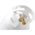 thumbnail image 4 of Flame King Propane Tank YSN10LB 10 Pounds Capacity; 16.8 Inch Height x 9.1 Inch Diameter; 6.5 Inch Collar Diameter; X-Ray And Hydrostatic Tested; Vacuum Purged; Powder Coated; White, 4 of 4
