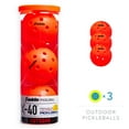 thumbnail image 2 of Franklin Sports X-40 Outdoor Pickleballs - Official Size - Ember - 3 Pack, 2 of 13