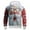 Red2, variant on Telankuip Funny Santa Claus Face Graphic Sweatshirts for Men 2025 Christmas Funny Crewneck Long Sleeve 3D Printed Hoodies Xmas Holiday Hooded Tops with Pockets Red3 XL