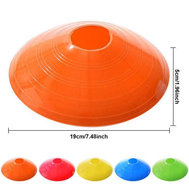 25 Pieces Football Disc Plastic Soccer Marking Coaching Cones Football Training Disc Portable Sport Basketball Skateboard Training Beginners