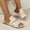 Beige, variant on Sandals for Women Fashion Solid Color Womens Sandals Outdoor Shoes Women Gold 5.5