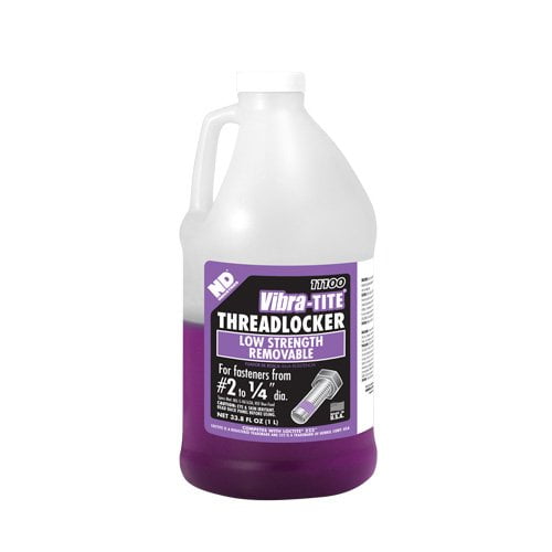 Vibra-TITE - 11100 111 Verrouilleur à Filetage Anaérobie Amovible de Faible Résistance, Bouteille de 1 Litre, Violet