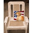 thumbnail image 2 of Carolines Treasures BB9676PW1414 Rhodesian Ridgeback Patriotic Fabric Decorative Pillow, 2 of 4