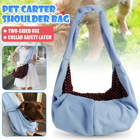 Hands-Free Pet Sling Carrier Portable Double-Sided Pet Dog Puppy Cat Bag  Soft Pet Puppy Travel Bag Backpack for Daily Walk / Outdoor Activity / Weekend Adventure