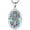 Archangel Gabriel, variant on Holy Family Necklace 925 Sterling Silver Abalone Shell Protector Medal Catholic Jewelry for Women Men