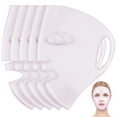 thumbnail image 3 of MOVTOTOP Masque Facial en Silicone Réutilisable Rose pour la Beauté avec Crochets d'Oreilles et Usages Multiples 5 Pcs, 3 of 7