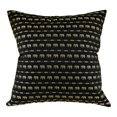 thumbnail image 2 of Decorative Elephant Parade Stripes Black Silk Throw Pillow Cushion Cover Set, 2 of 6