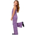 thumbnail image 5 of Zpanxa Ensembles 2 Pcs pour Filles, Haut Sans Manches à Rayures à Col Rond avec Boutons et Pantalon Évasé, Tenue de Détente Décontractée 2-3 Ans, 5 of 5