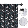 thumbnail image 4 of Blackout Kids Curtains,Black Cartoon Unicorn Moon Star Pattern Childrens Insulated Curtains Set Of 2,Bedroom Essentials,Toddler Room Decor 42"x63", 4 of 5