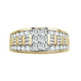 thumbnail image 2 of Arista 1 1/2 ct Diamond Cluster Engagement Ring in 10K Yellow Gold (I-J, I2-I3), 2 of 3