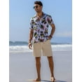 thumbnail image 3 of COOFANDY Men Linen Classic Fit Short Lightweight Drawstring Short with Pockets, 3 of 6