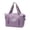 Purple, variant on Spacious Expandable Travel Bag Large Capacity, 2-Layer Weekender Carry On Overnighter Tote with Fashion Patch, Waterproof Gym Sports Flight Luggage Packing Cube Storage Organizer, 1Pc