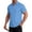 Blue -CW29, variant on Mens Wrinkle Free Quick Dry Shirts 2026 Summer Button Short Sleeve Casual Button Down Work Hiking Dress Shirts Black L