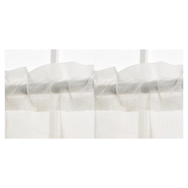 Yuarrent Medias cortinas de girasol, cortina decorativa de poliéster, cenefa de bolsillo, cortinas de partición para balcón, decoración 1x0.5m 2Conjunto