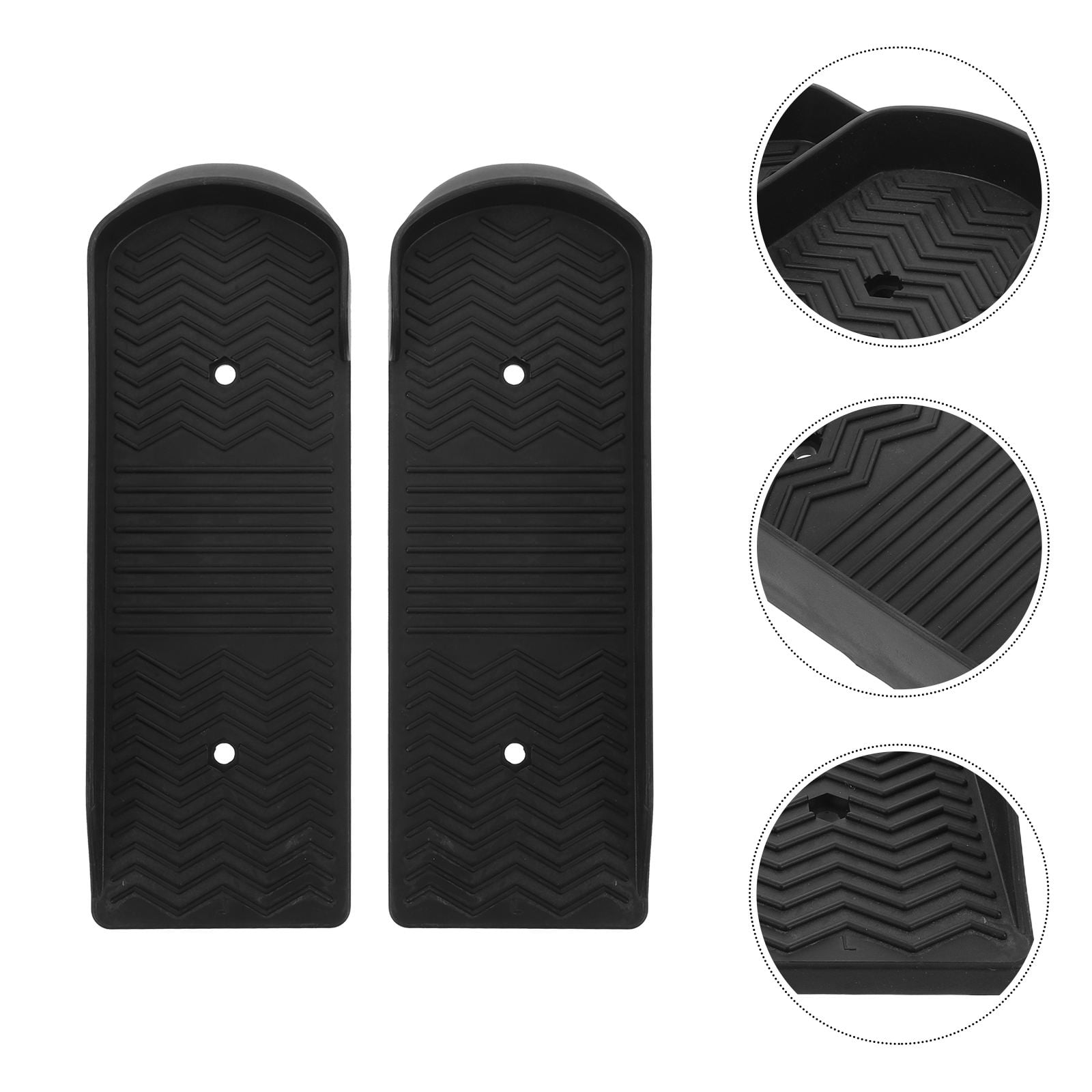 ELAYARD Durable Plastic Elliptical Machine Pedals Black for Home Workouts