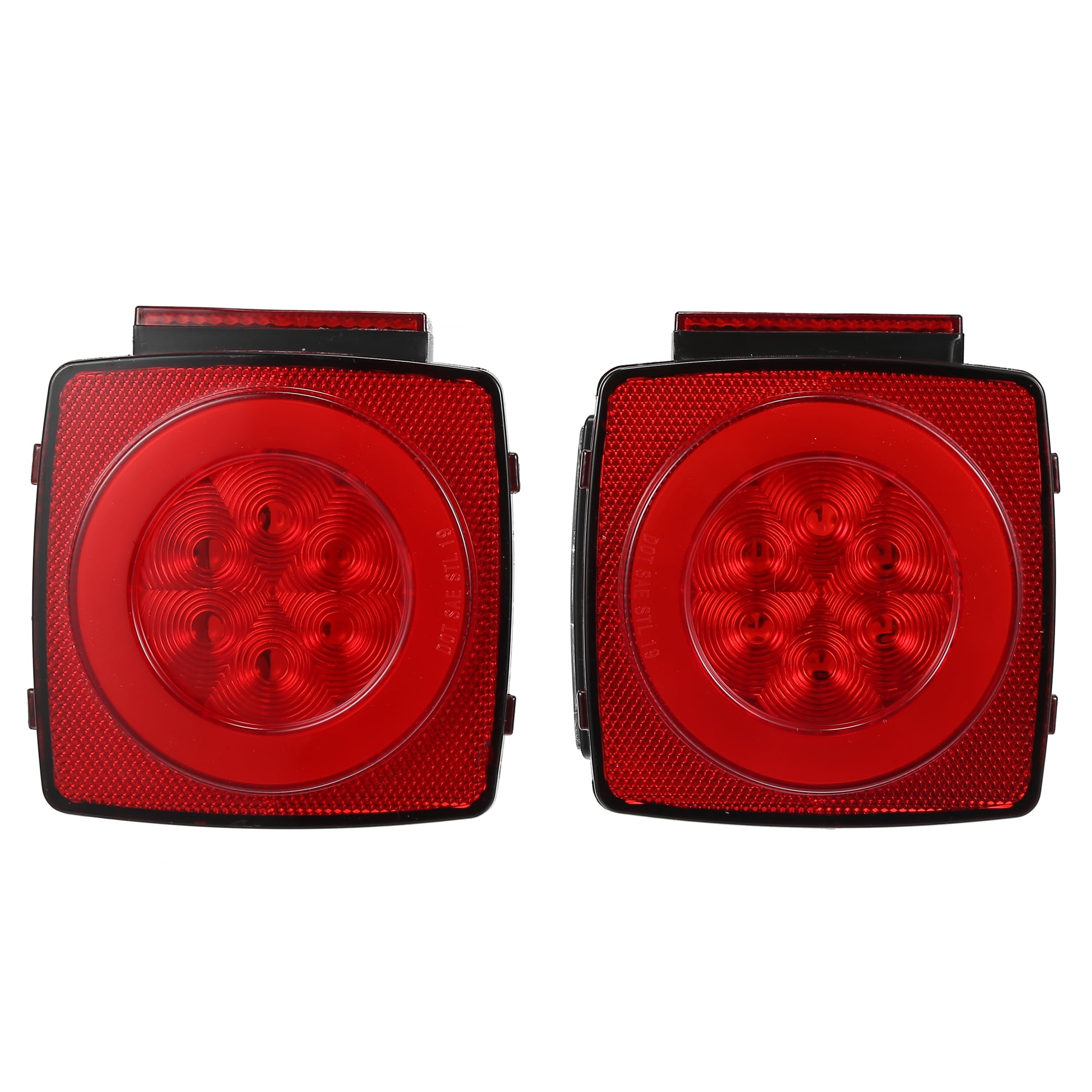 Tractor Rear Tail lamp Stop Flasher Light Flat Base Set of 2 Rh+LH 