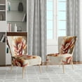 thumbnail image 2 of Designart « Daisy en Rouge et Or » Fauteuil d'Appoint Rembourré à Marguerites Rouges - Fauteuil Traditionnel avec Accoudoirs pour Chambre, 2 of 7